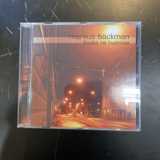 Markus Bäckman - Koska ne huomaa CD (M-/M-) -laulelma-